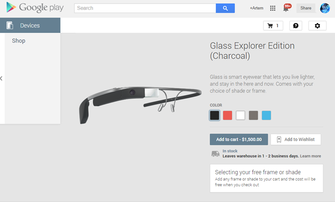 Google Glass v Google Play - Zprávy ze světa mobilních zařízení