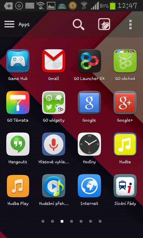 GO launcher – aplikace - Android