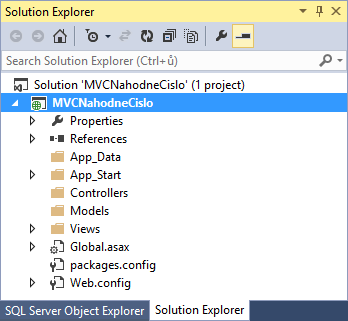 Adresářová struktura projektu v ASP.NET MVC ve Visual Studio - Základy ASP.NET MVC