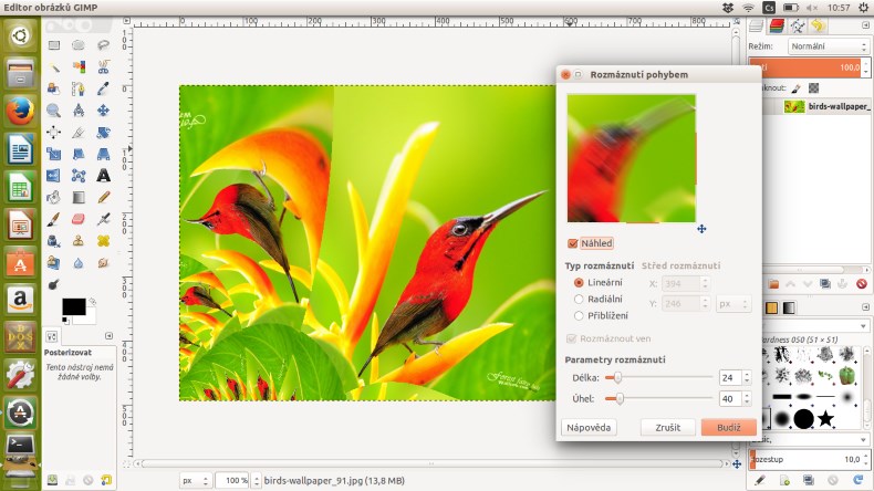 Editor obrázků GIMP v Ubuntu Linuxu - Základy Linuxu