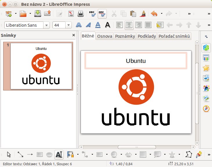 LibreOffice Impress - Základy Linuxu