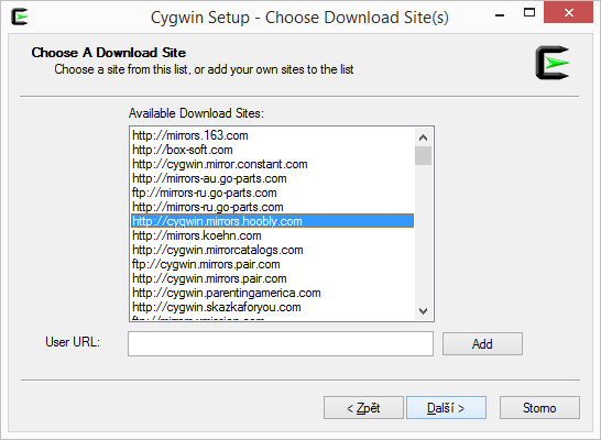 Cygwin Instalace - Základní konstrukce jazyka C