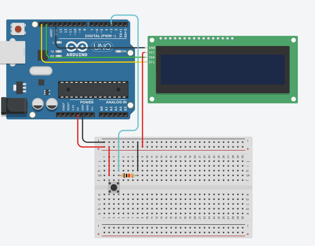 LCD_A_TLACITKO - Arduino - Hardware